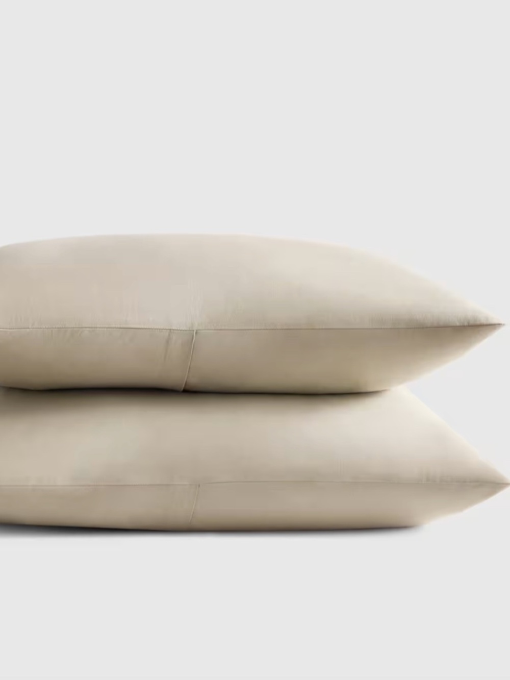 Organic Crisp Percale Sham Set Toffee Standard Queen